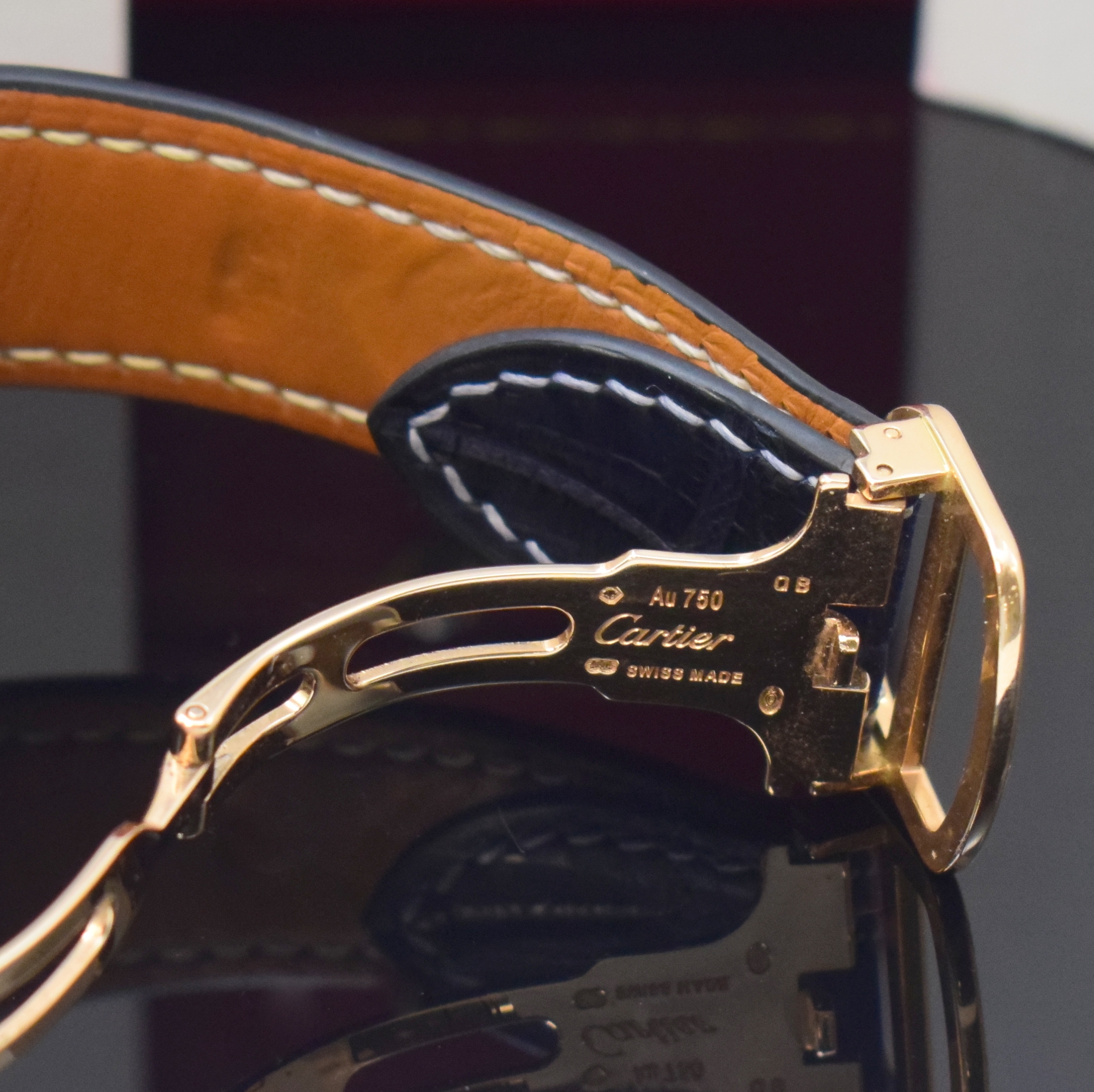 Detail b: CARTIER Herrenarmbanduhr Serie Calibre De Cartier in RG 750/000 Referenz W7100009 / 3300, Automatik, Schweiz um 2018, massives Goldgeh. inkl. ...