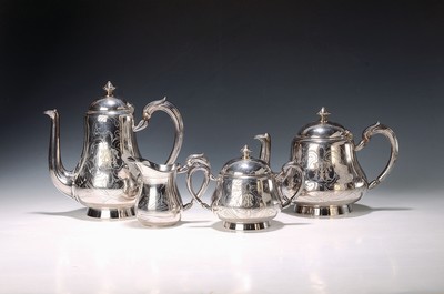 Image Centerpiece for coffee and tea, Christofle, 2nd half of the 20th century, silver-plated ...