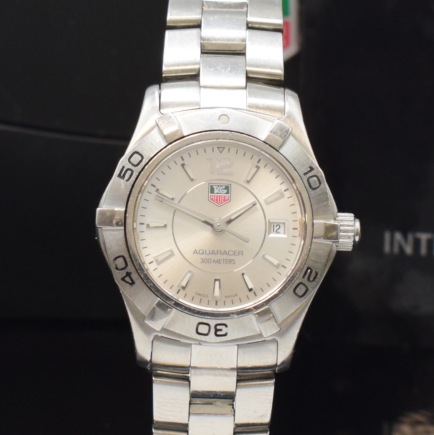 Detail a: TAG HEUER Damenarmbanduhr Modell Aquaracer Referenz WAF1412, Edelstahlgeh. inkl. Gliederband m. Faltschl., Boden und Krone verschr., ab Herst. ...