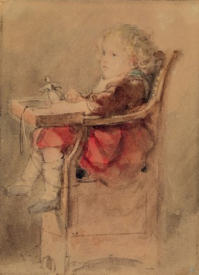 Image Attribution: Prof. Philipp Rumpf, 1821-1896 Frankfurt, watercolor, portrait of the son ...