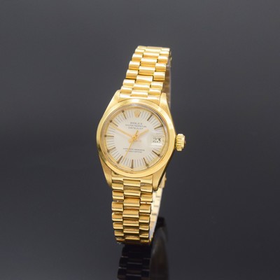 Image ROLEX Datejust Damenarmbanduhr Referenz 6916 in GG 750/000, Schweiz um 1972, Automatik, ...