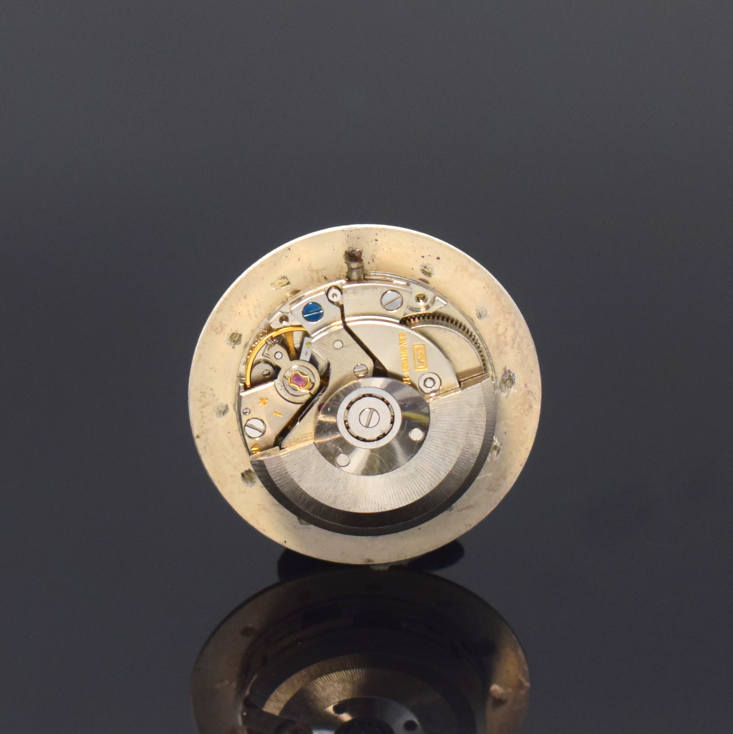 Detail d: LeCOULTRE Master Mariner 14k vergoldete Damenarmbanduhr, Schweiz/USA um 1960, Automatik, kissenförmiges Monocoque Geh., orig. Krone, silb. ...