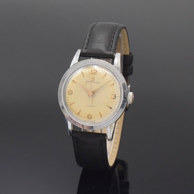 Image BREITLING Referenz 2906 Herrenarmbanduhr, Schweiz um 1945, Handaufzug, verchr. Geh. m. ...