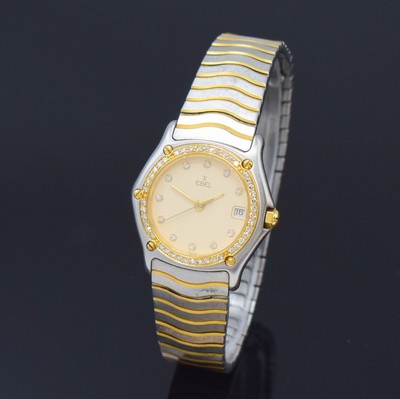 Image EBEL Sport Classique Damenarmbanduhr Referenz 183930 mit Diamanten, quarz, ...