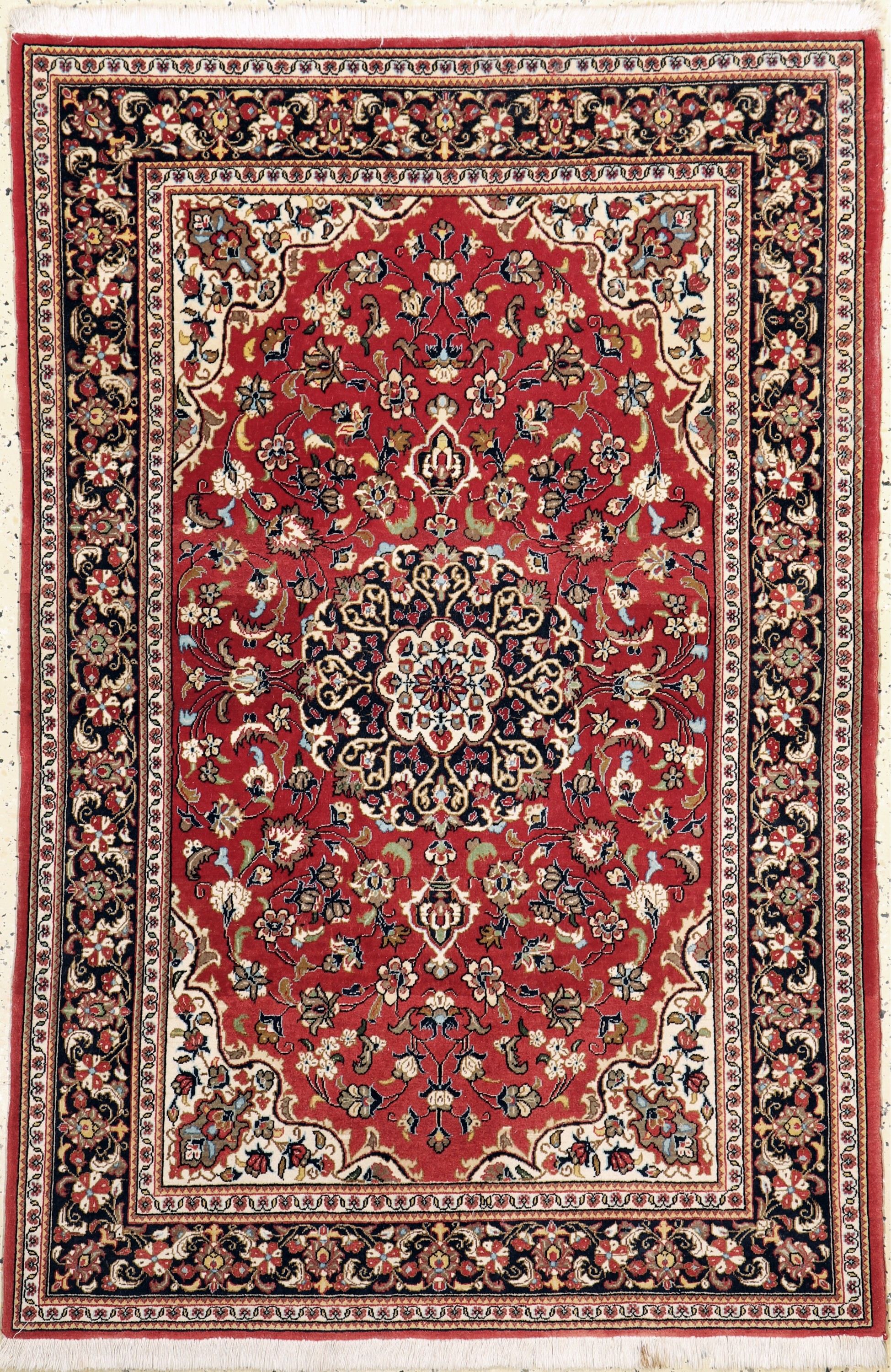 Ghom Kork, Persien, Ende 20.Jhd, Korkwolle auf Baumwolle, ca. 154 x 102 cm, EHZ: 2