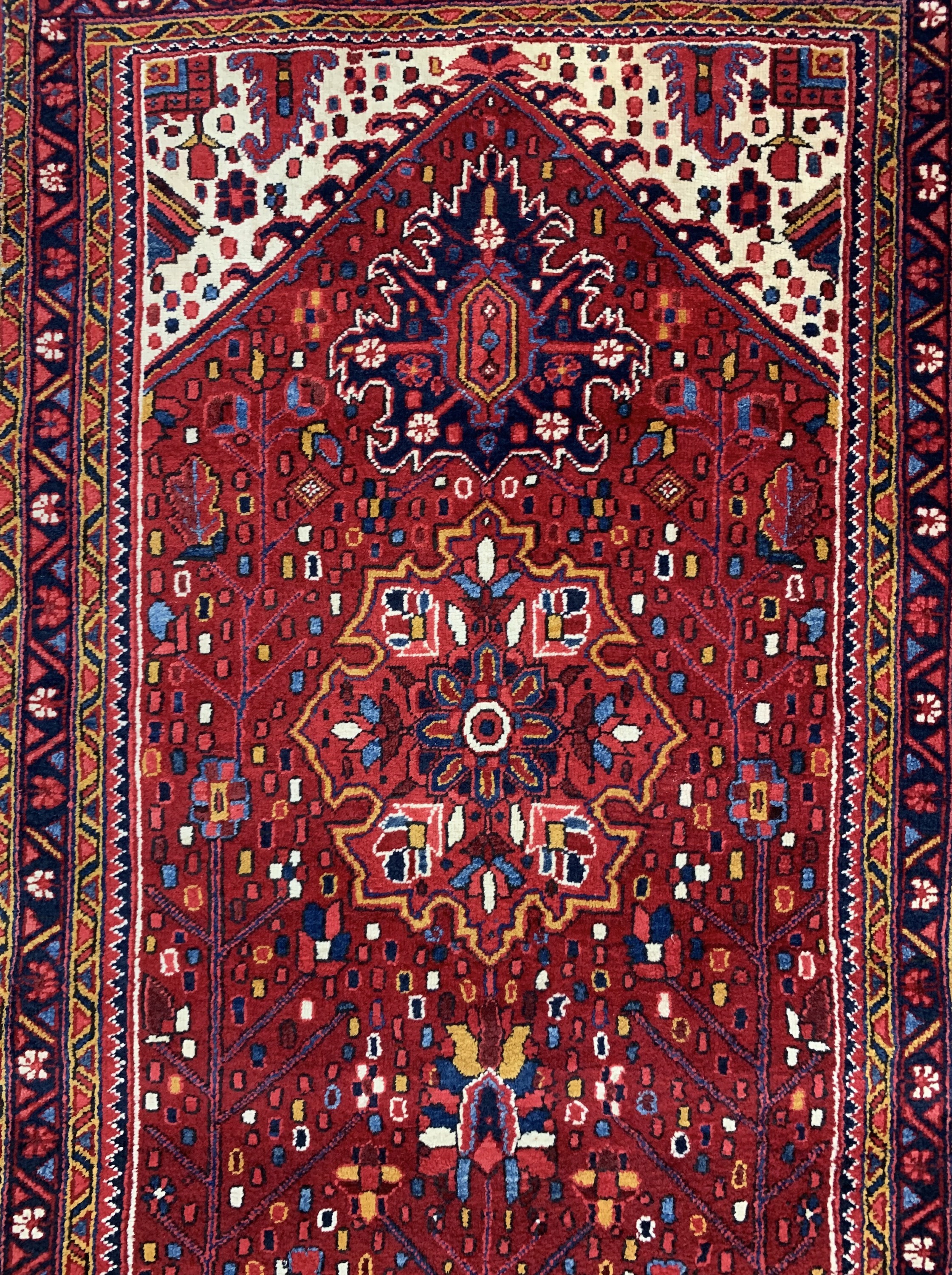 Detail a: Heriz, Persien, Ende 20.Jhd, Wolle auf Baumwolle, ca. 327 x 103 cm, EHZ: 2-3