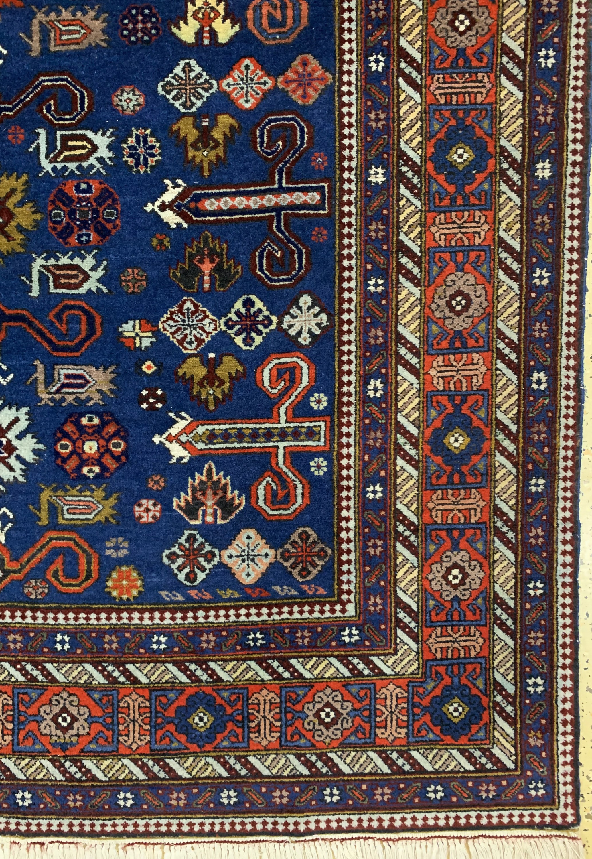Detail a: "Perpedil"neugeknüpft, Rußland, Ende 20.Jhd, Wolle auf Baumwolle, ca. 195 x 127 cm,EHZ: 2