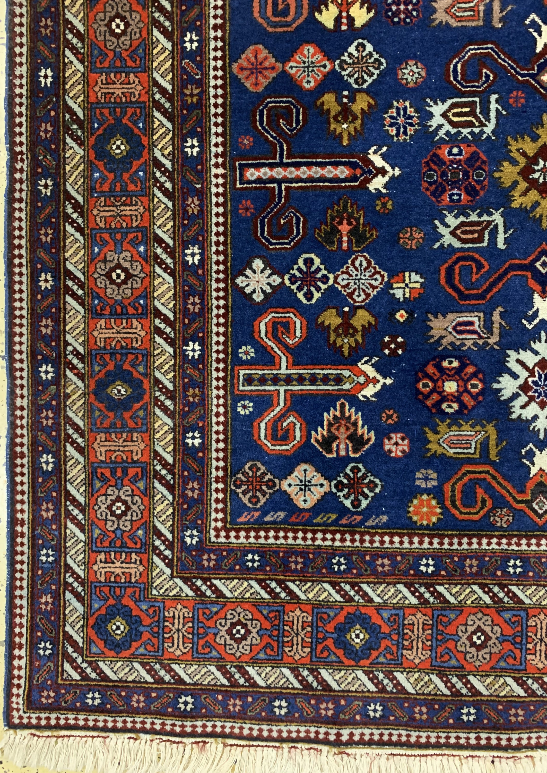 Detail b: "Perpedil"neugeknüpft, Rußland, Ende 20.Jhd, Wolle auf Baumwolle, ca. 195 x 127 cm,EHZ: 2