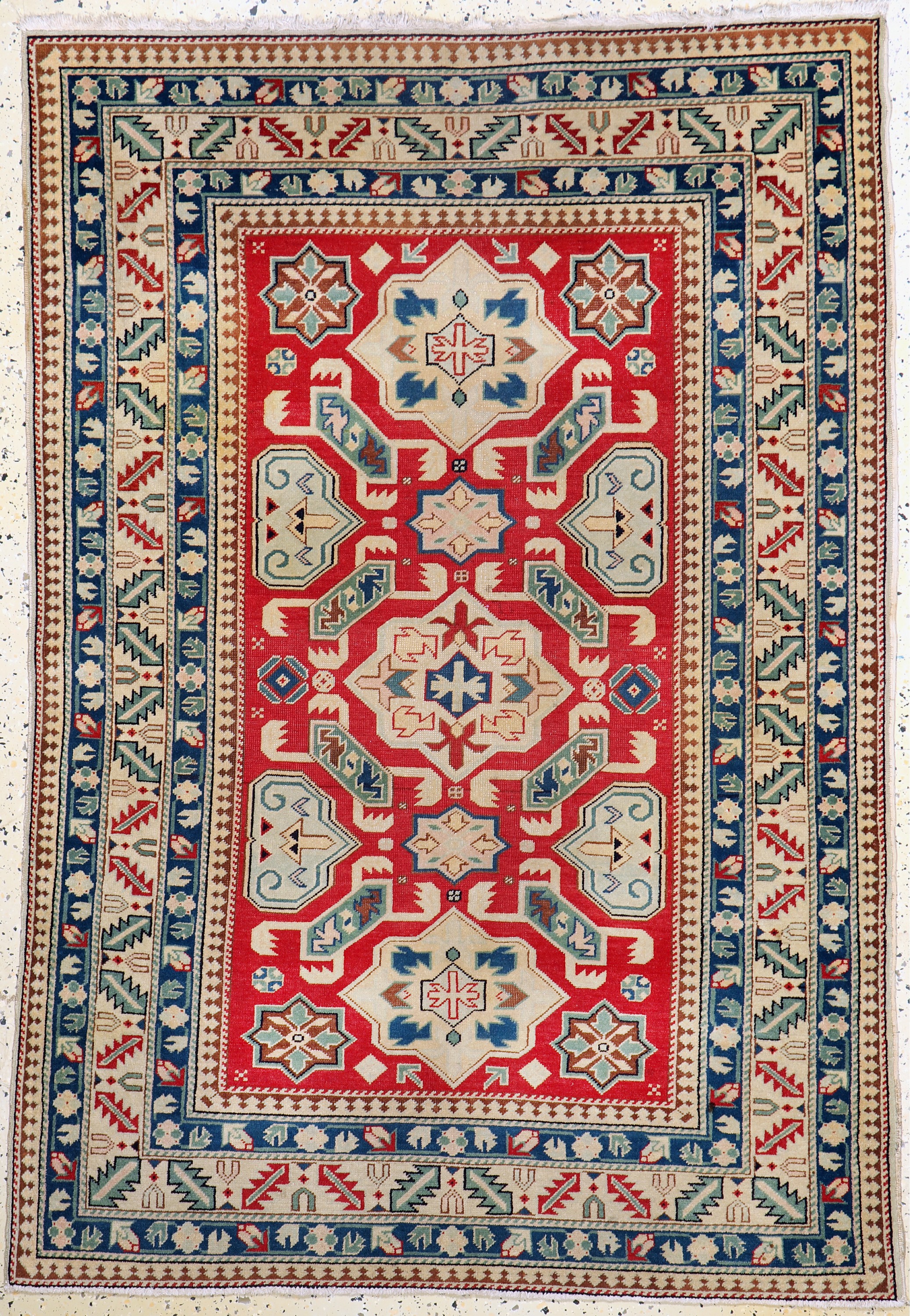 "Tuduc"Motiv, Rumänien, Mitte 20.Jhd, Wolle auf Baumwolle, ca. 175 x 123 cm, EHZ: 3