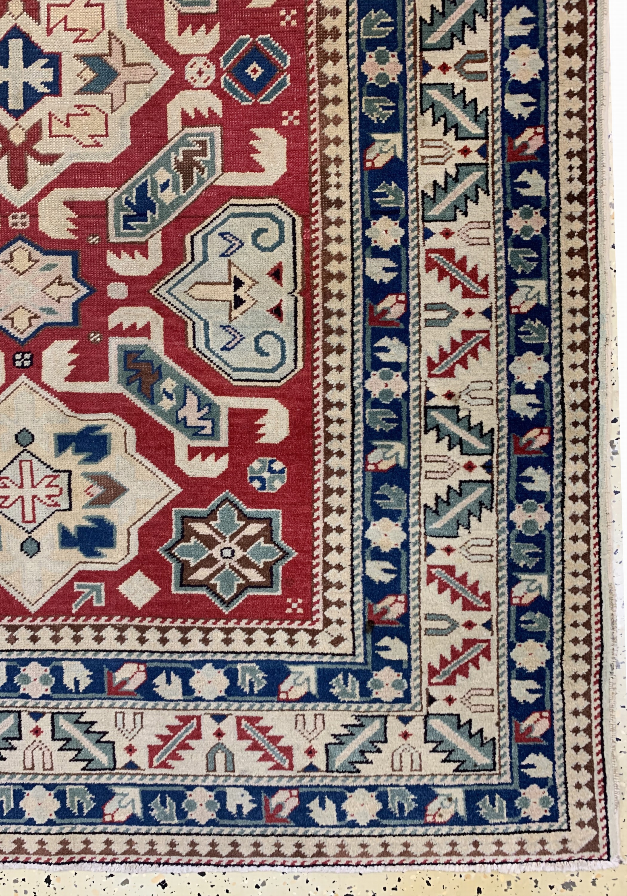 Detail a: "Tuduc"Motiv, Rumänien, Mitte 20.Jhd, Wolle auf Baumwolle, ca. 175 x 123 cm, EHZ: 3