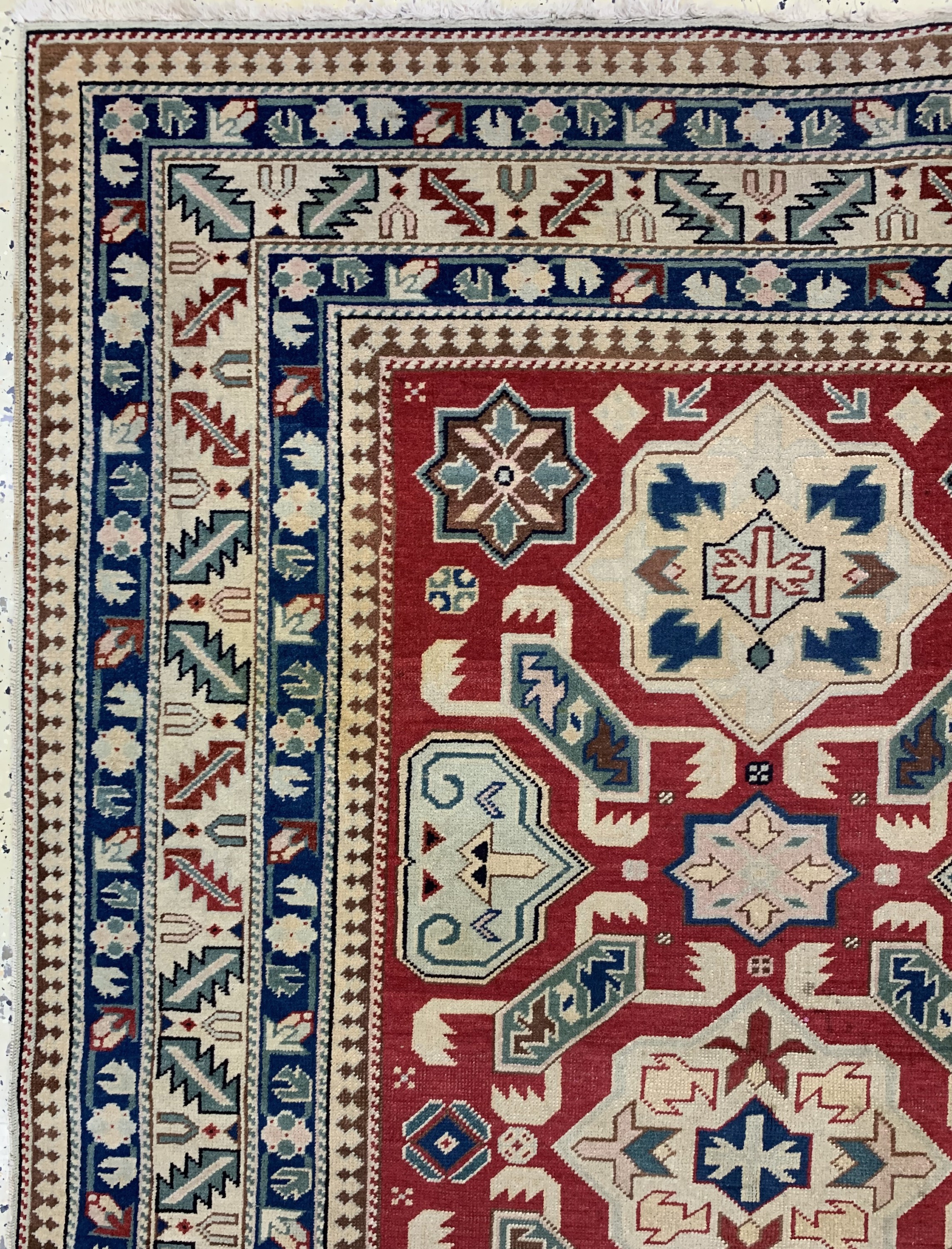 Detail d: "Tuduc"Motiv, Rumänien, Mitte 20.Jhd, Wolle auf Baumwolle, ca. 175 x 123 cm, EHZ: 3