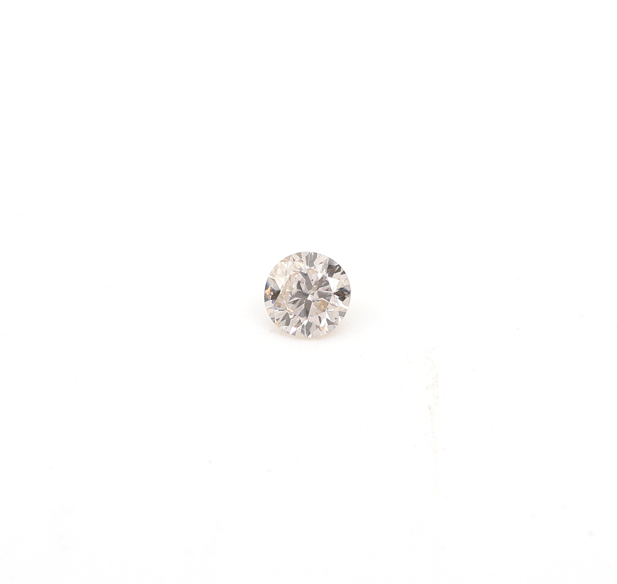 Loser Brillant, 0.19 ct light Brown/p3, mitGIA Expertise