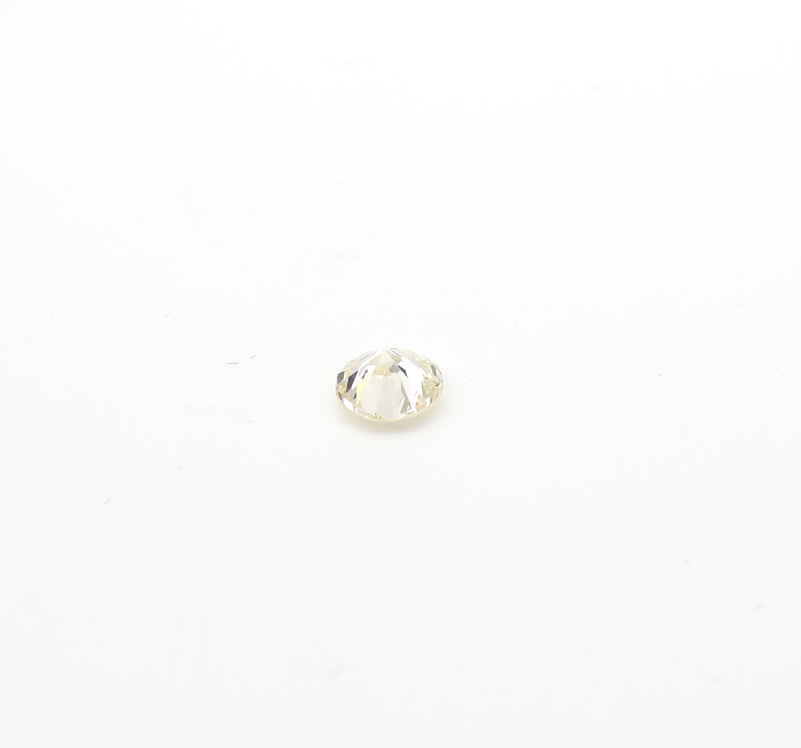 Detail a: Loser Brillant, 0.32 ct, get. Weiss(L)/si2, mit GIA Expertise
