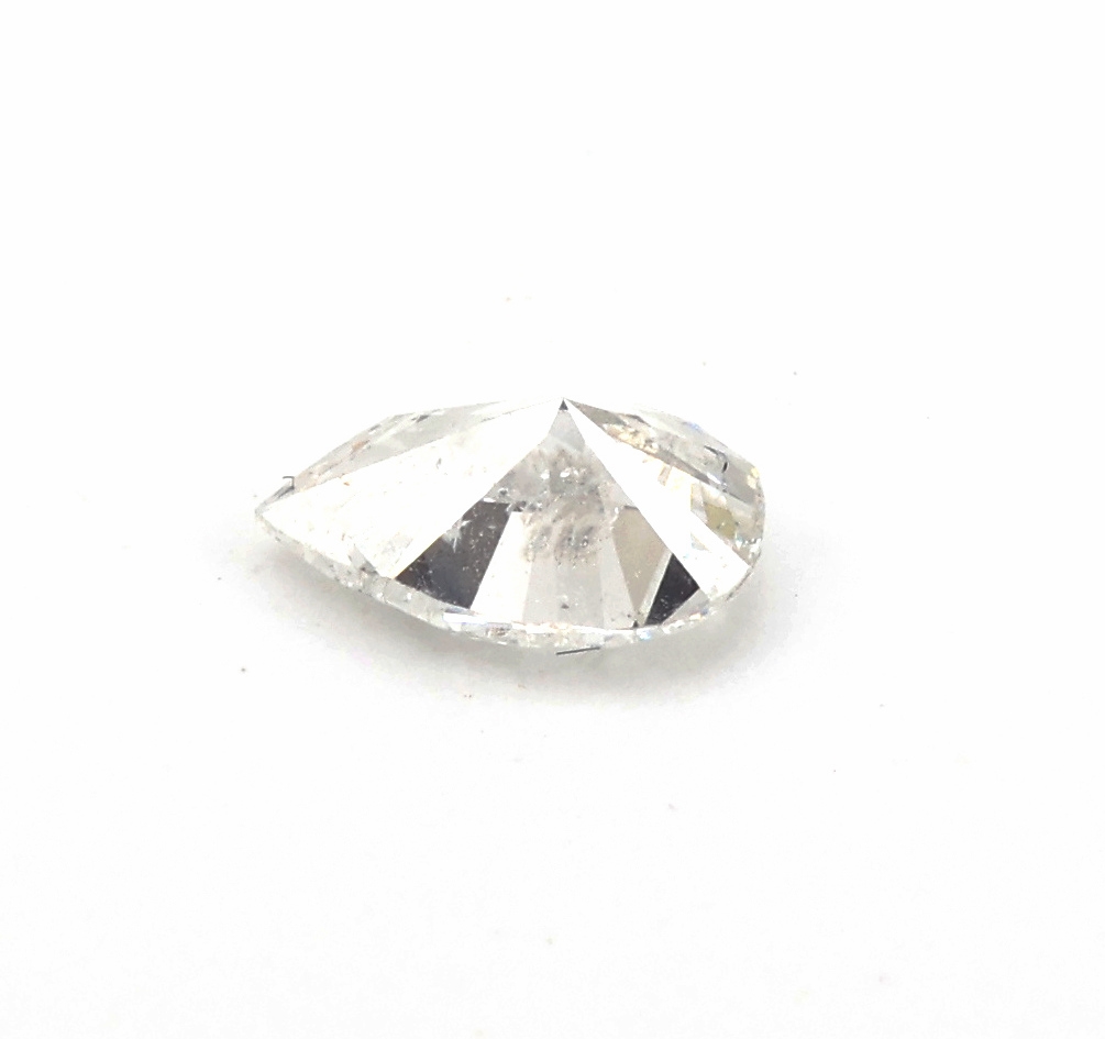 Detail a: Loser Diamanttropfen 0.24 ct hochfeines Weiss E/p1, mit GIA Expertise