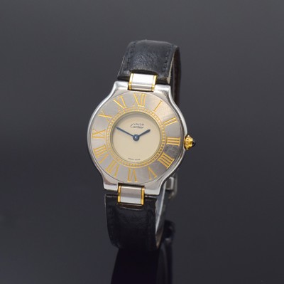 Image CARTIER Linie 21 ladies wristwatch reference 123 000 P, Switzerland around 1995, partial ...