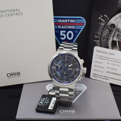 Image ORIS seltener, auf 500 Stück limitierter Armbandchronograph Williams Martini Racing Referenz 01 774 7717 4184