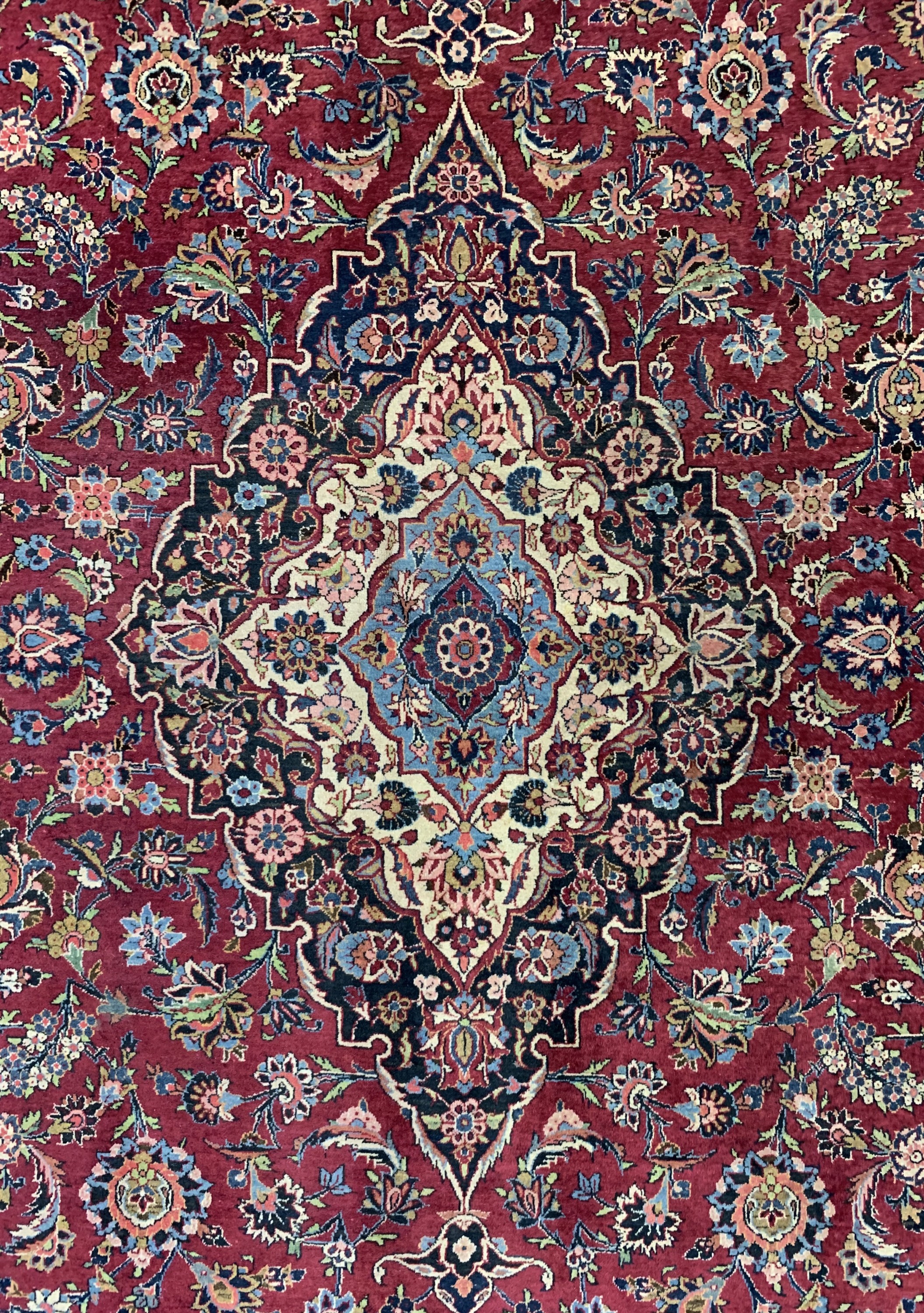 Detail c: Keschan alt, Persien, Mitte 20.Jhd, Wolle auf Baumwolle, ca. 430 x 310 cm, EHZ: 2-3