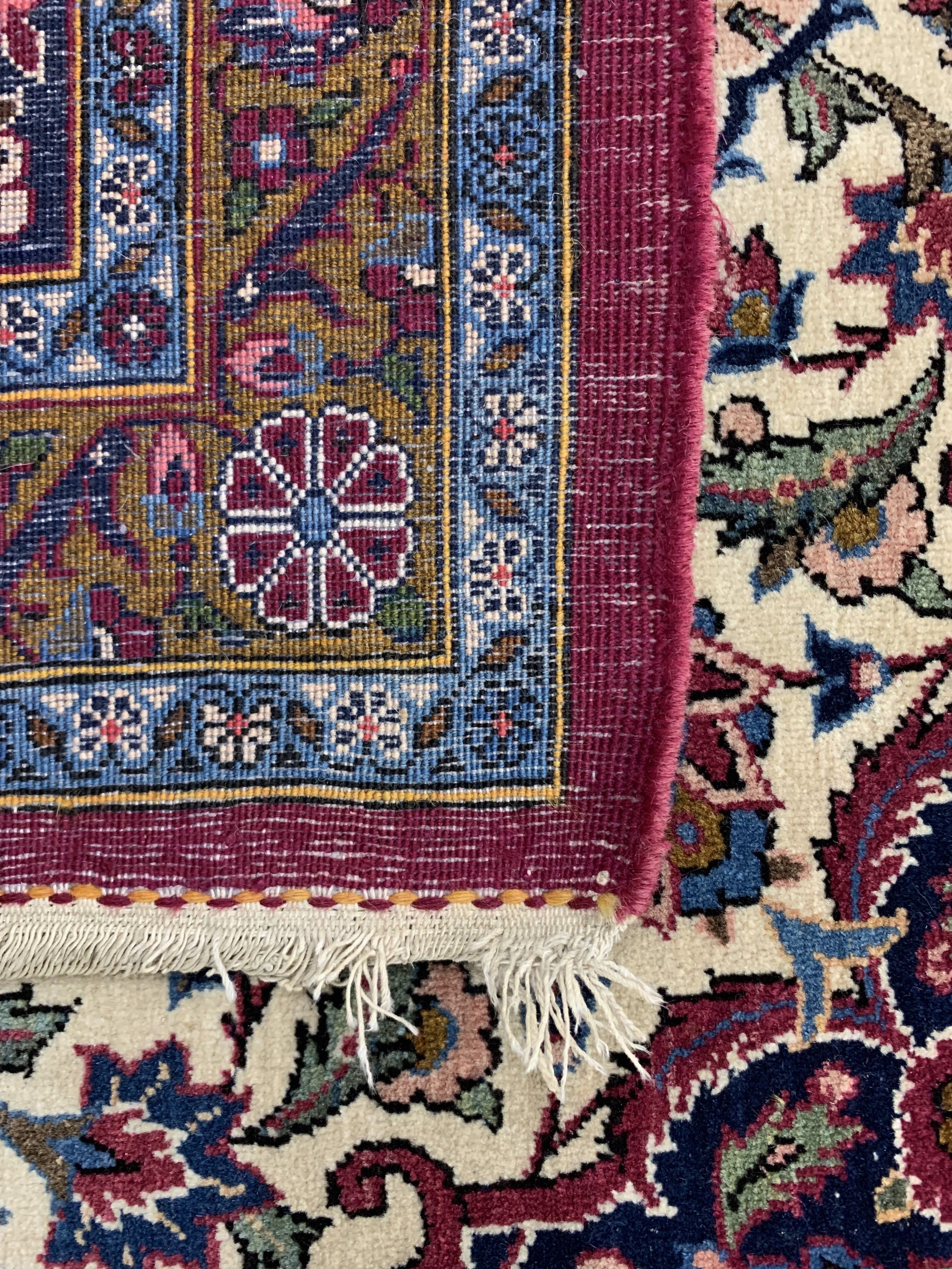 Detail g: Keschan fein alt, Persien, Mitte 20.Jhd, Wolle auf Baumwolle, ca. 375 x 280 cm, EHZ: 2