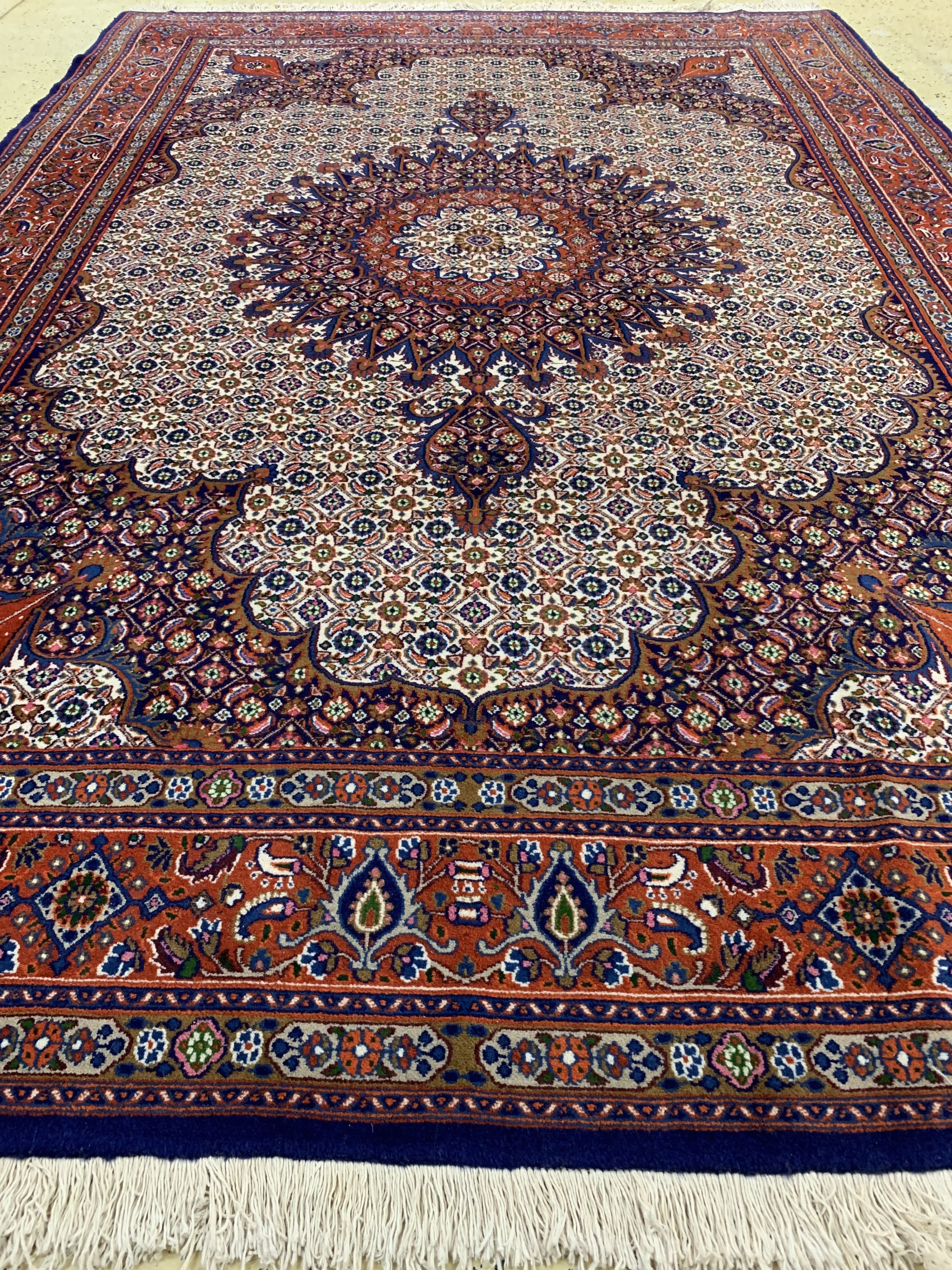 Detail f: Mud, Persien, Ende 20.Jhd, Wolle auf Baumwolle, ca. 308 x 210 cm, EHZ: 2