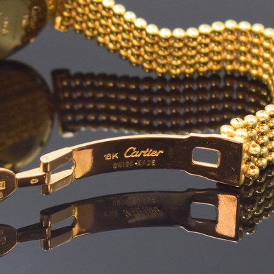 26809580b - CARTIER Colisee Damenarmbanduhr in GG 750/000 mit Diamanten Referenz 8057911, quarz, ...