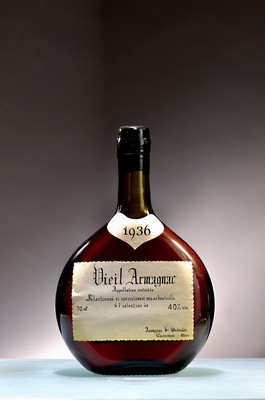 Image 1 Flasche 1936 1936 Veuve J. Goudoulin VintageArmagnac, ca. 70cl, 40%Vol., in den 1980er ...