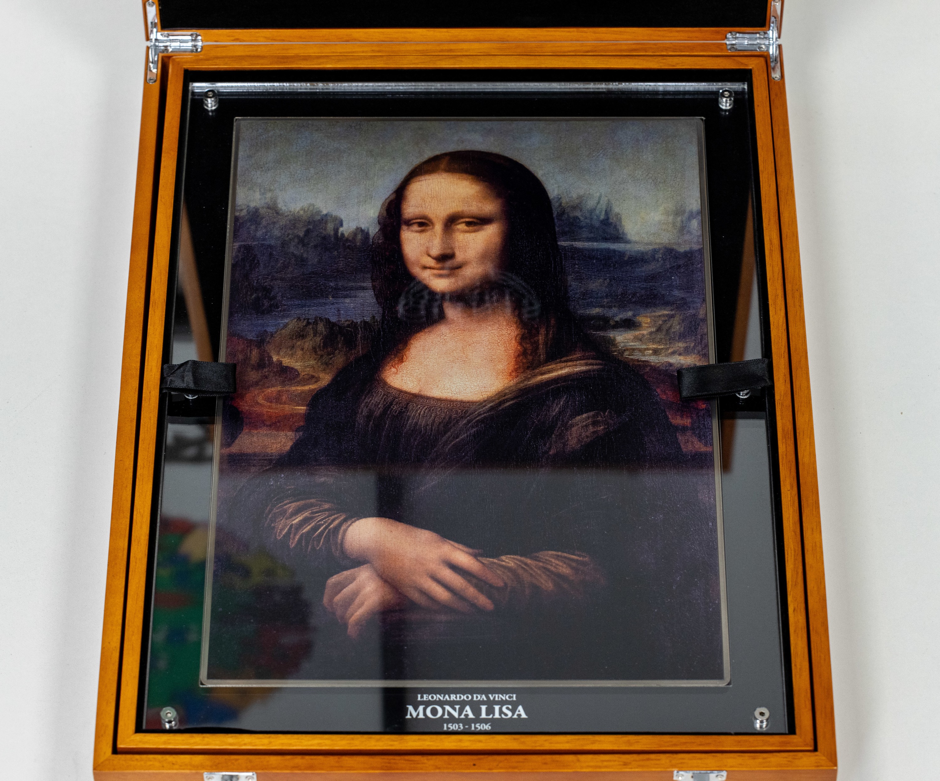 Giants of the Art, sogen. Silber-Münzbarren 10.000 Francs (CFA) Elfenbeinküste 2017, 925er Silber mit Color Application der Mona Lisa, limitierte ...