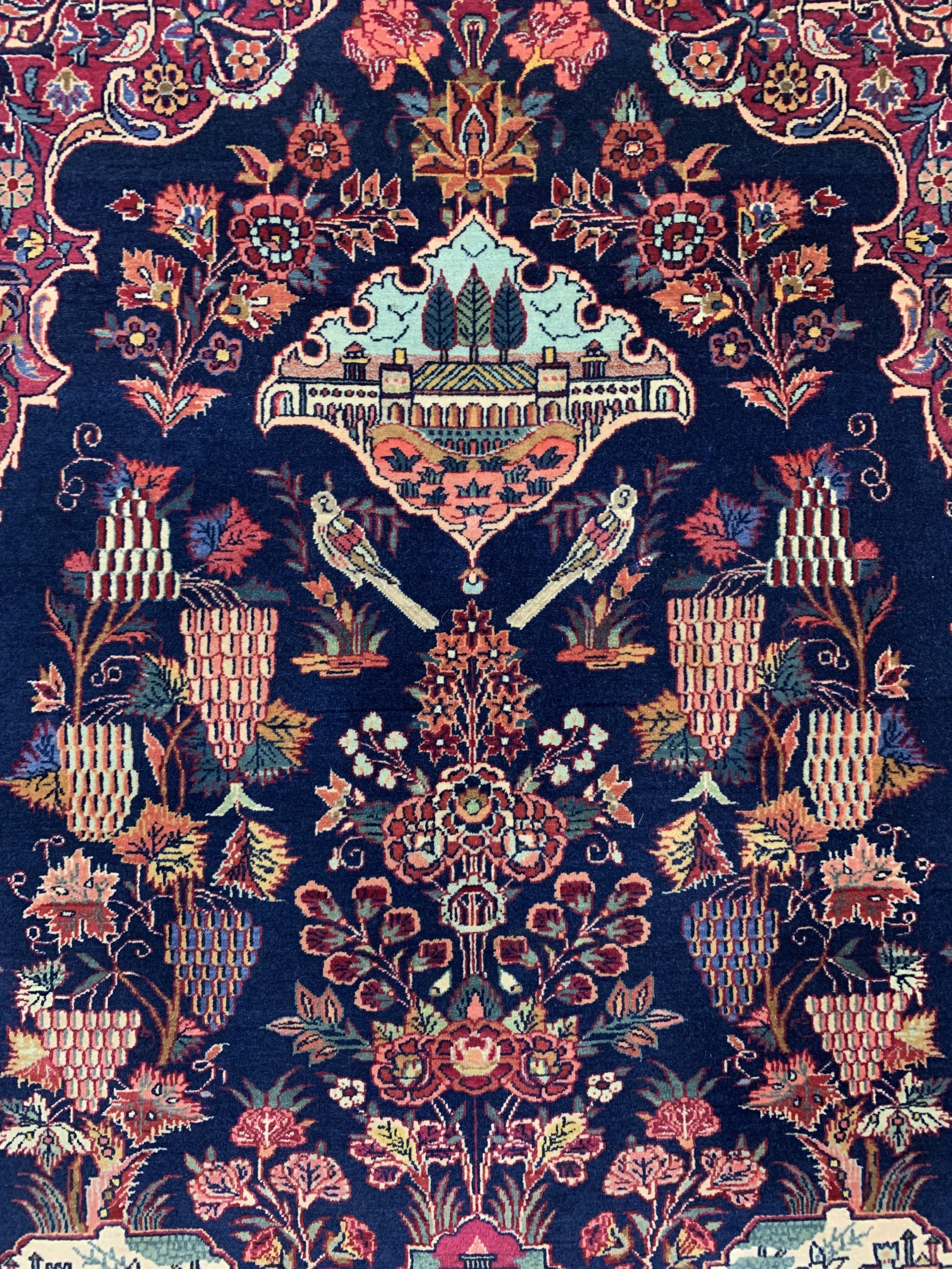 Detail c: Keschan fein antik, Persien, um 1910/1920, Wolle auf Baumwolle, ca. 146 x 105 cm, EHZ: 2