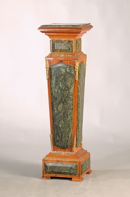 Image Large column/pedestal, German, around 1900, wooden body with rosewood veneer, top and all ...