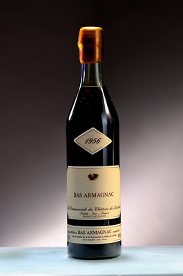 Image 1 Flasche 1956 Chateau de Laubade Bas Armagnac, ca. 70cl, 40% Vol., High Fill, in orig. ...