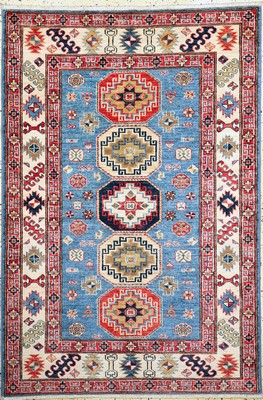 Image Kazak neugeknüpft, Pakistan, Neu, Wolle aufBaumwolle, ca. 181 x 123 cm ...