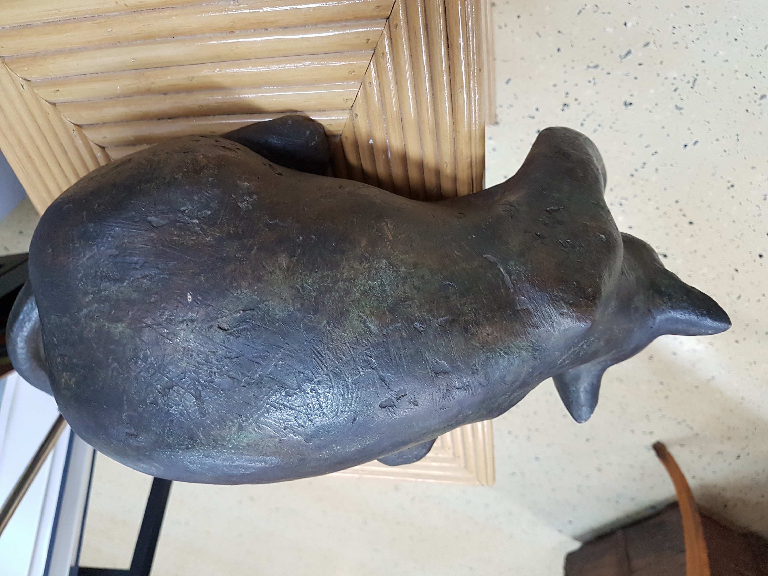 Detail c: Jürgen Ebert, geb. 1964, Studium AK München bei Prof. Koch, ansässig Bad Griesbach, hier: große Katze, Bronzeskulptur im ...