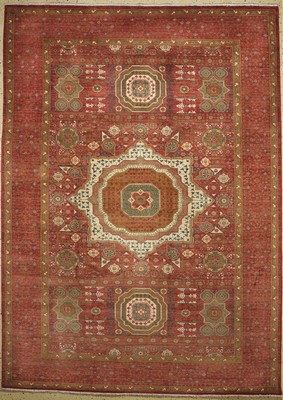 Image Mamluk, Pakistan, Neu, Wolle auf Baumwolle,ca. 343 x 246 cm Schätzpreis: 6500, - ...