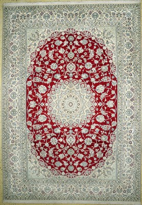 Image Nain fein, Persien, Neu, Korkwolle mit Seide, ca. 351 x 250 cm Schätzpreis: 6900, ...