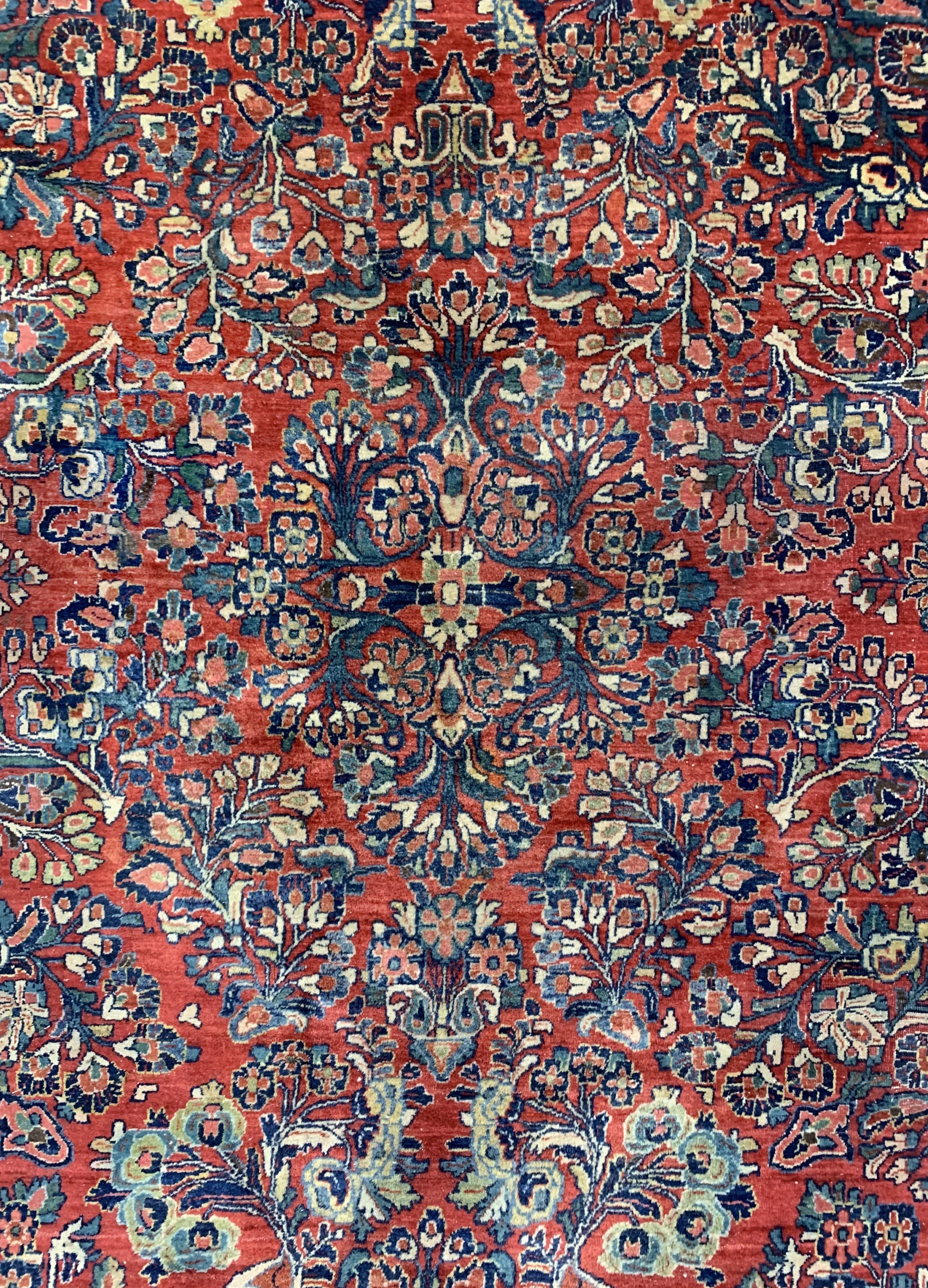 Detail b: US Re-Import Sarogh, Persien, Anfang 20.Jhd, Wolle auf Baumwolle, ca. 360 x 270 cm,EHZ: 3
