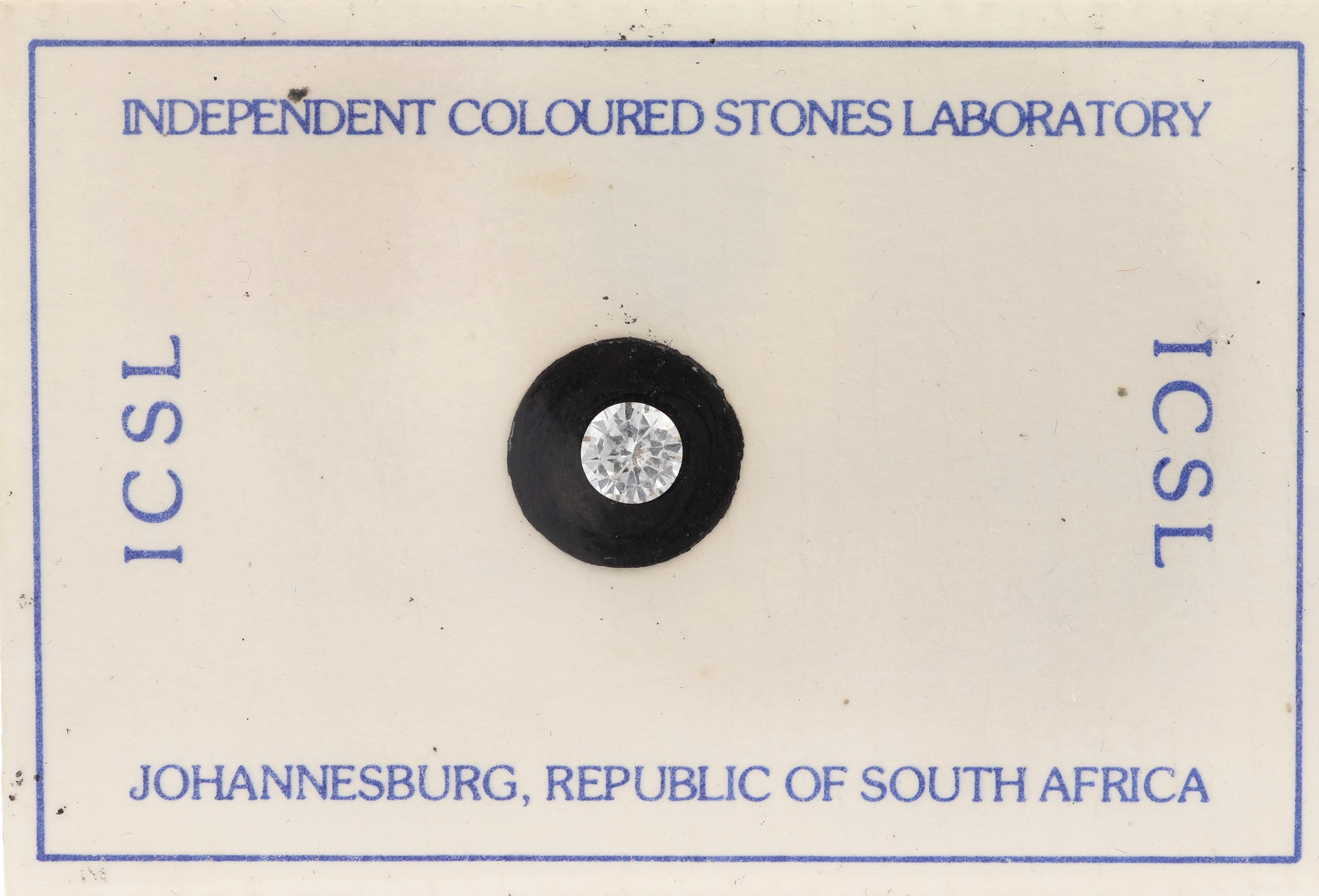 Loser Brillant, 0.30 ct feines Weiss/vvs, eingeschweisst von ICSL