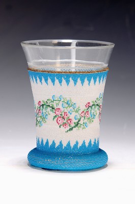 Image 7 Ranft cups, German, 19th century, mostly Biedermeier, two cups covered with fine pearl ...