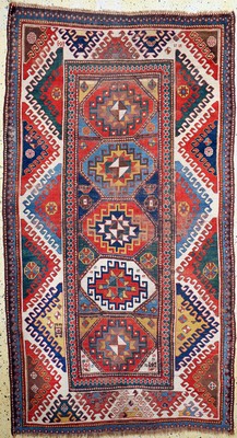 Image #"Bordjalou#"Kazak antique, Caucasus, mid-19thcentury, wool on wool, approx. ...