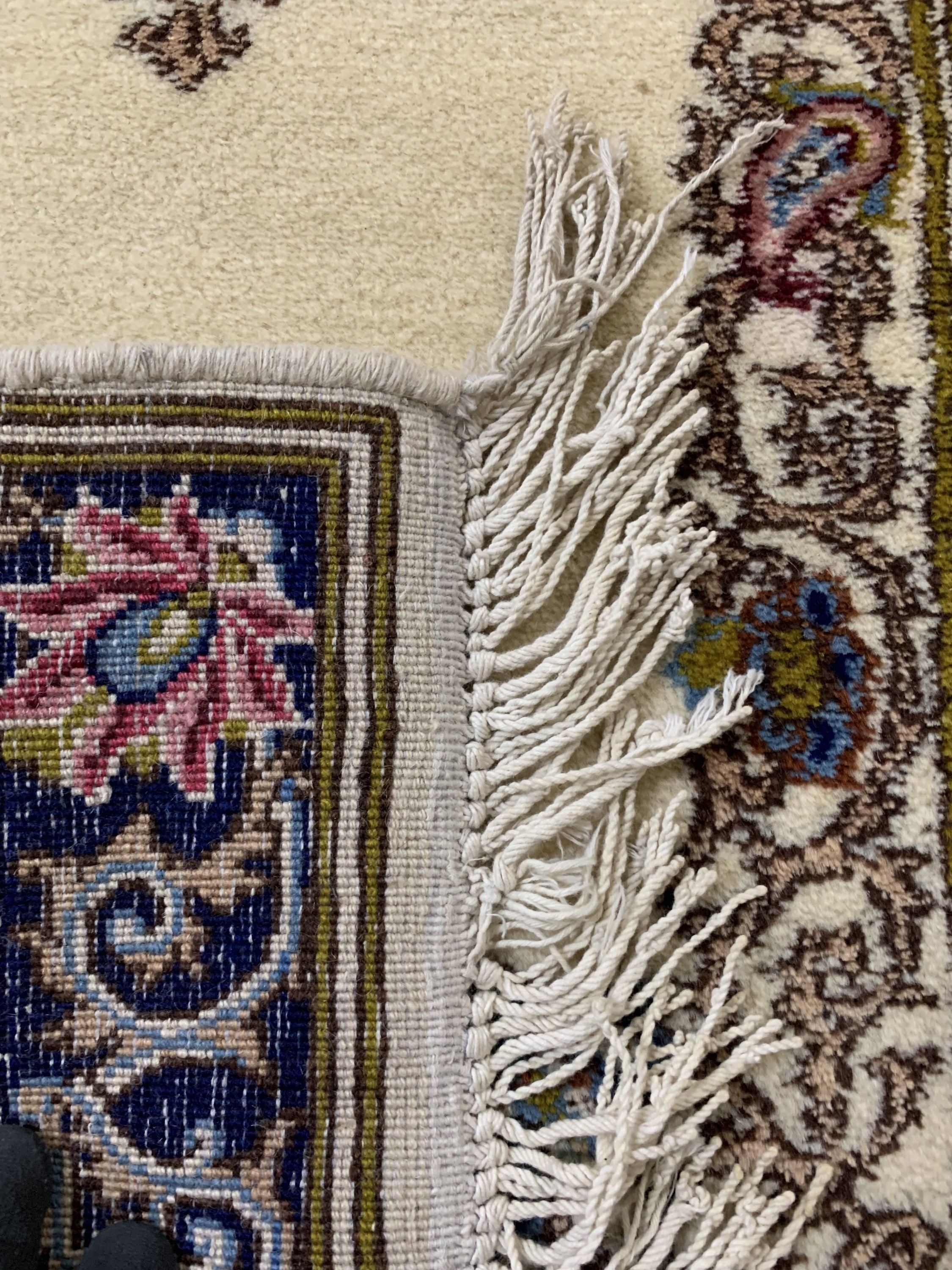 Detail e: Kerman"Galerie", Persien, Mitte 20.Jhd, Wolle auf Baumwolle, ca. 560 x 55 cm, EHZ: 2