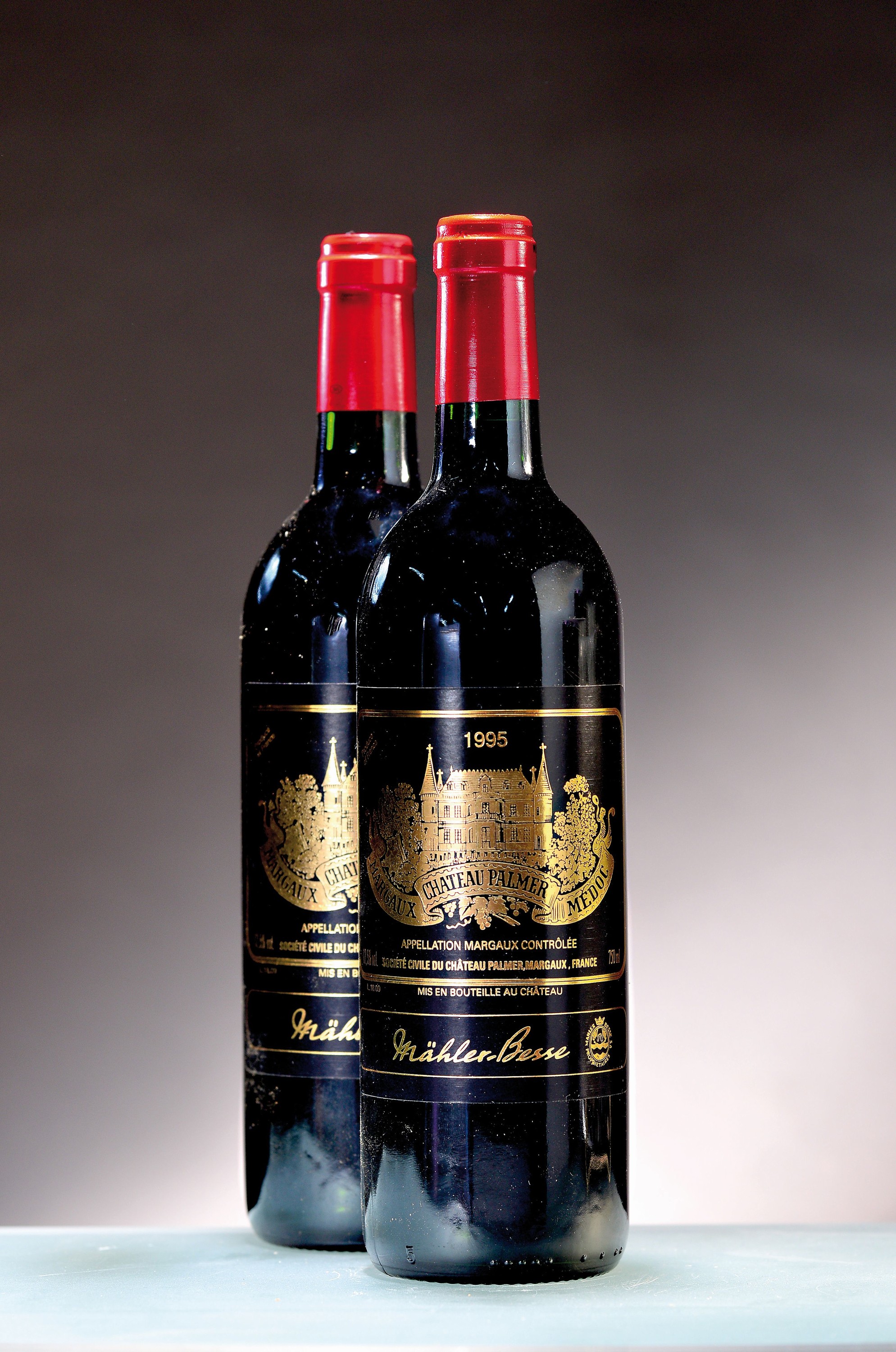 5 Flaschen 1995 Chateau Palmer, Margaux, ca. 750ml, 12,5% Vol., High Fill, in Holzkiste