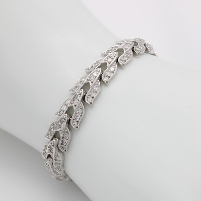 Image Armband mit Brillanten, WG 585/000, 192 Brill. zus. ca. 3.84 ct feines Weiß/si-p, ...