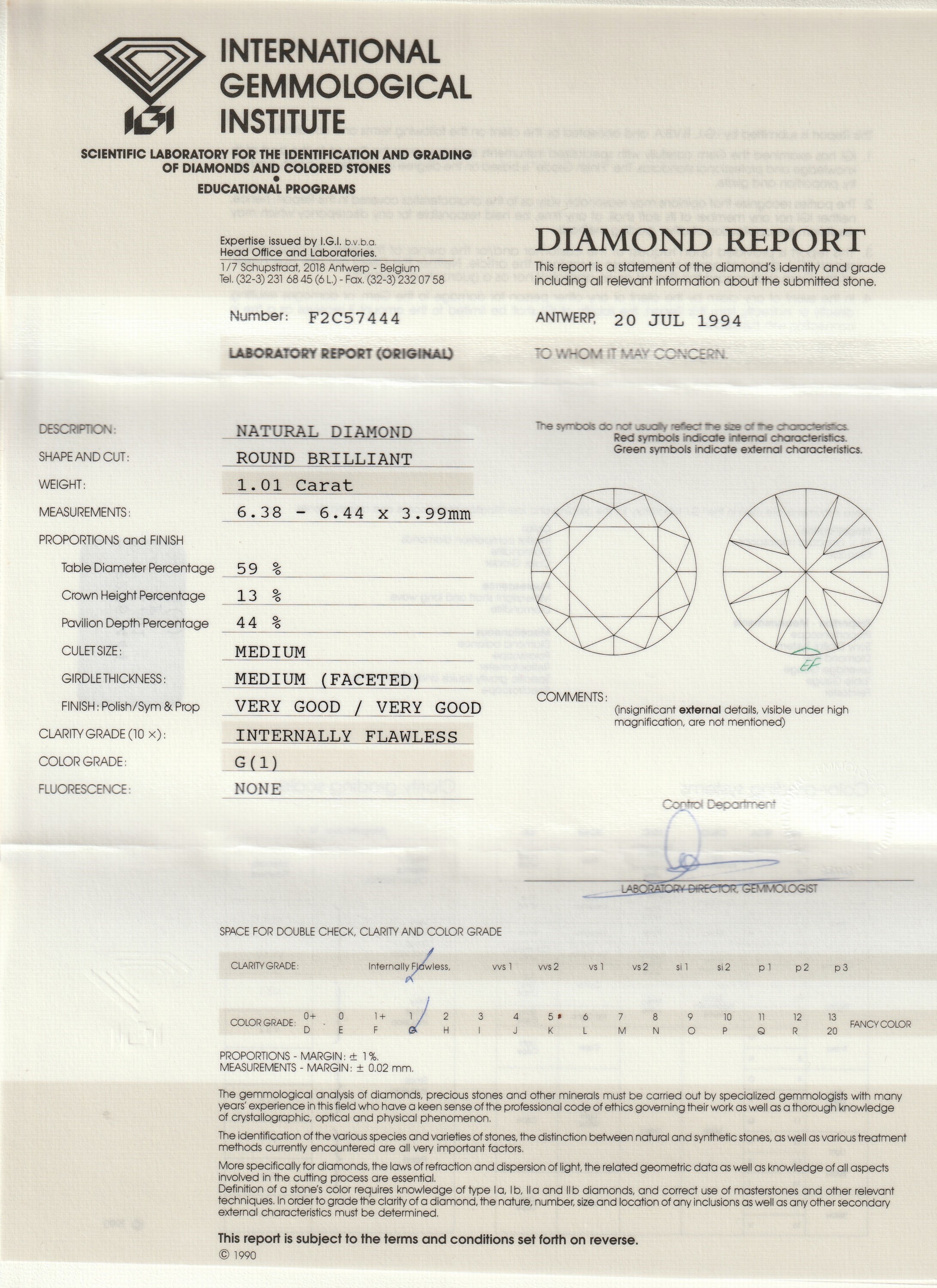 Detail a: 18 kt Gold Brillant-Ring, WG 750/000, mittig Brillant ca. 1.01 ct feines Weiss(G)/lr,Ringschultern mit 72 Brillanten zus. ca. 0.36 ct feines ...