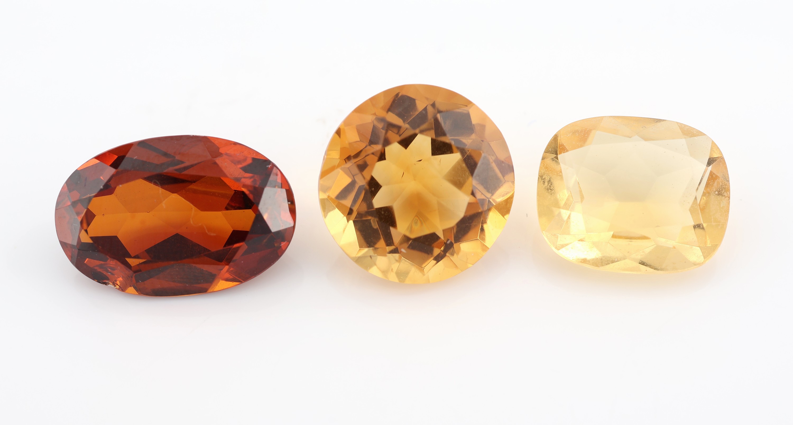 Detail a: Lot lose Citrine zus. 680.0 ct, versch. Brauntöne, versch. Schliffformen