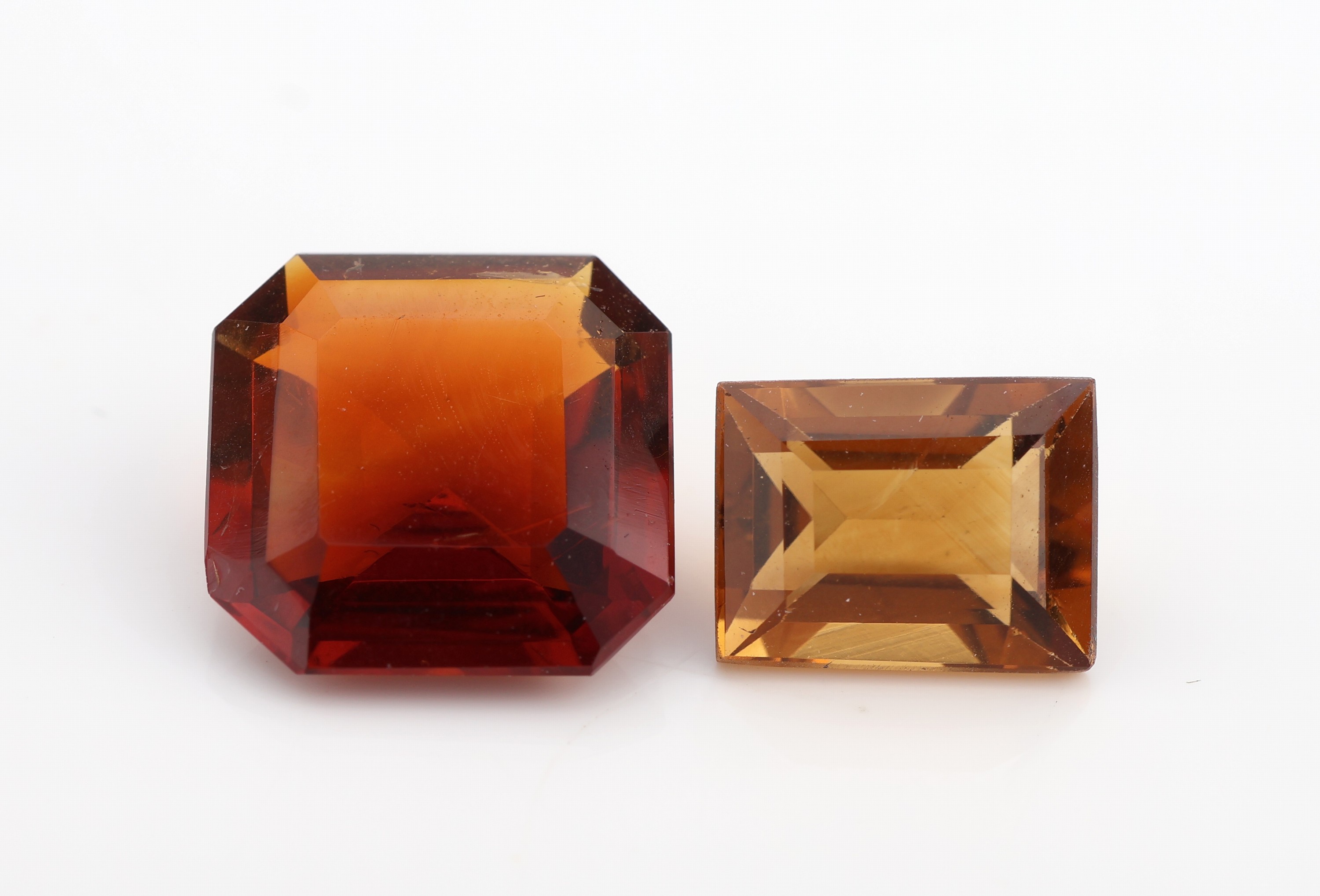 Detail a: Lot lose Citrine zus. 423.0 ct, versch. Brauntöne, versch. Schliffformen