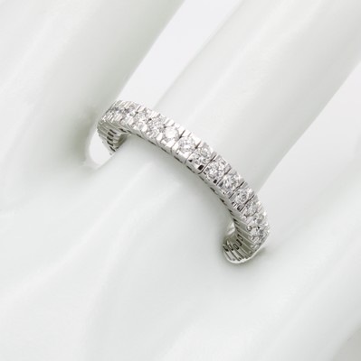 Image Flexibler Ring mit Brillanten, WG 750/000, 36 Brill. zus. ca. 0.90 ct feines ...