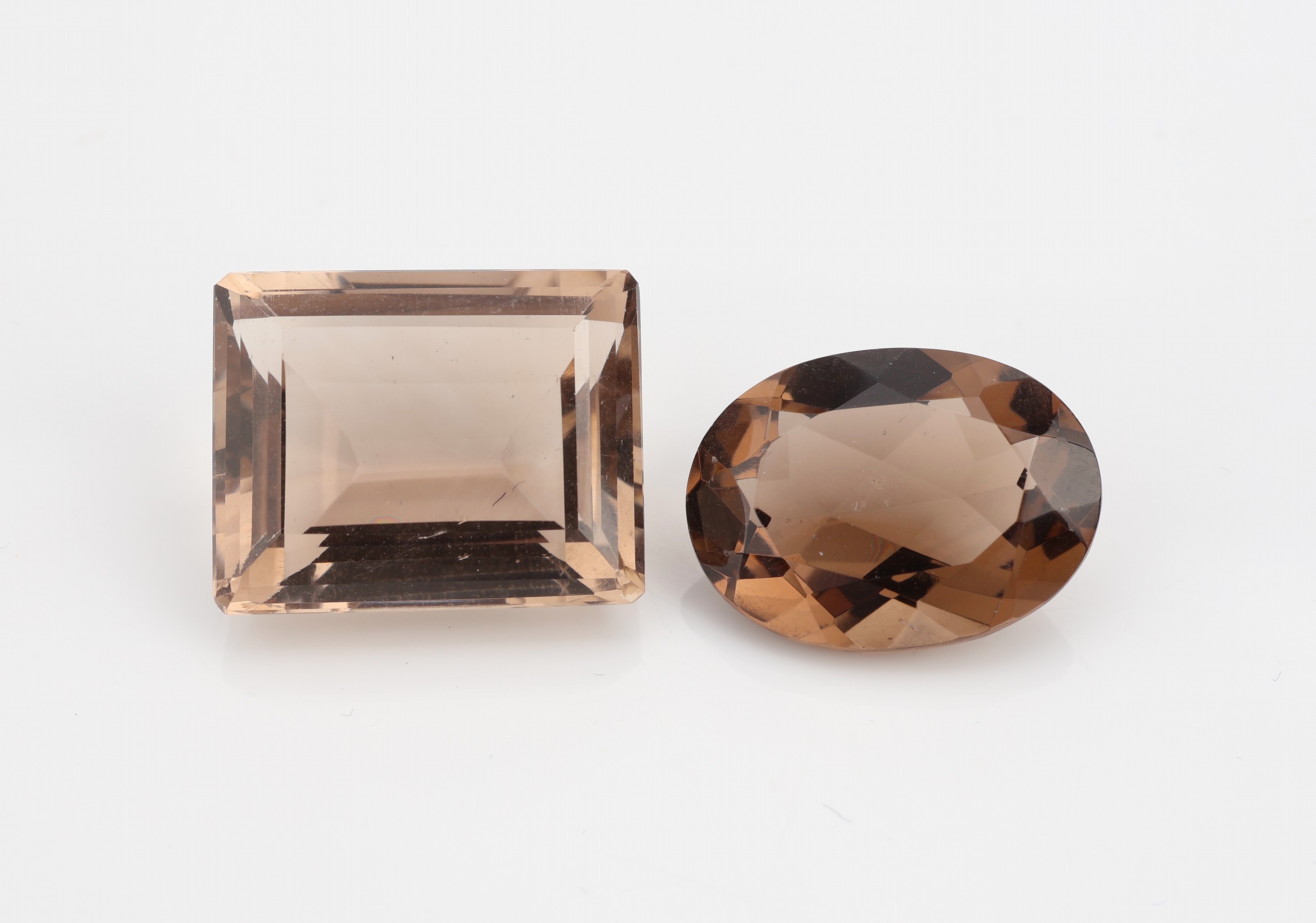 Detail a: Lot lose Rauchquarze zus. 726.0 ct, versch. Schliffformen