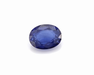 Image Loose oval bevelled sapphire 1.51 ct, approx. 7.5 x 6 x 3 mm