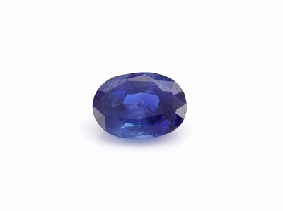 Image Loose oval bevelled sapphire 1.44 ct , approx. 7 x 5 x 3 mm, fine colour