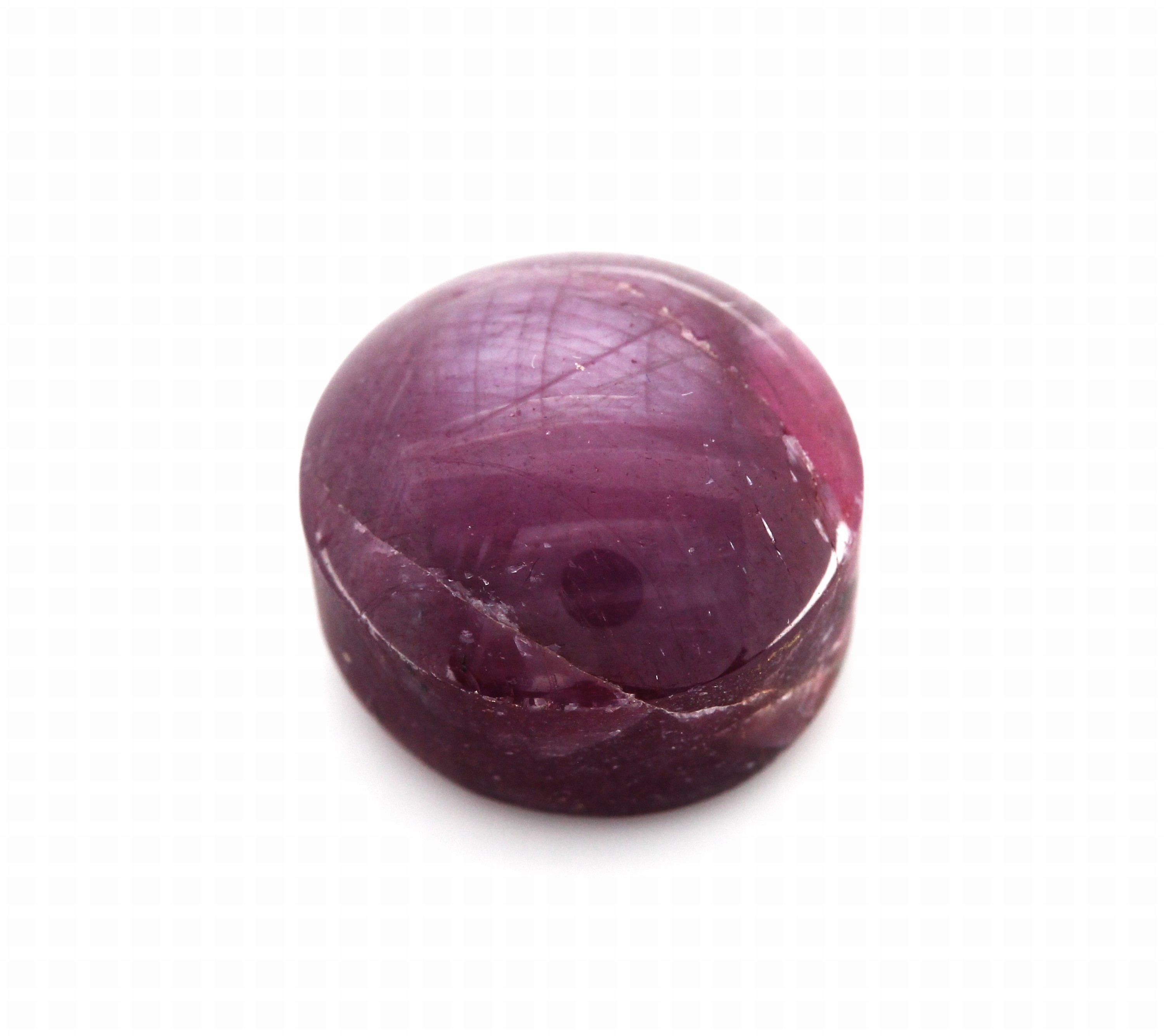 Loser Sternrubin ca. 22.74 ct, ca. 14 x 10 mm