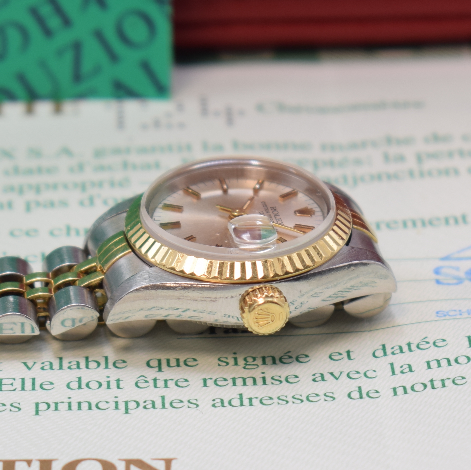 Detail c: ROLEX Oyster Perpetual Datejust Damenarmbanduhr Referenz 69173, Automatik, Chronometer der Superlative in Edelstahl und Gold komb. inkl. Jubileeband ...