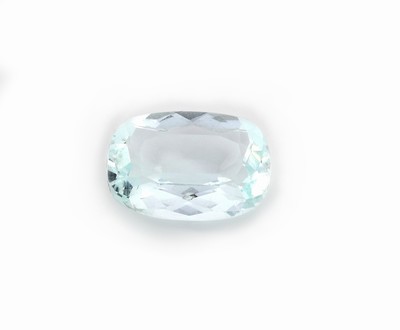 Image Loose aquamarine in cushion-cut 9.05 ct, approx. 17 x 12 x 7 mm